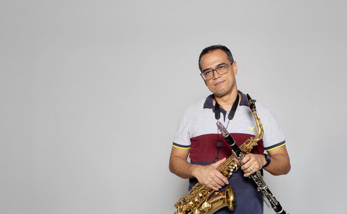 Saxophonist and clarinetist Mikey Rivera, Fiberreed artist