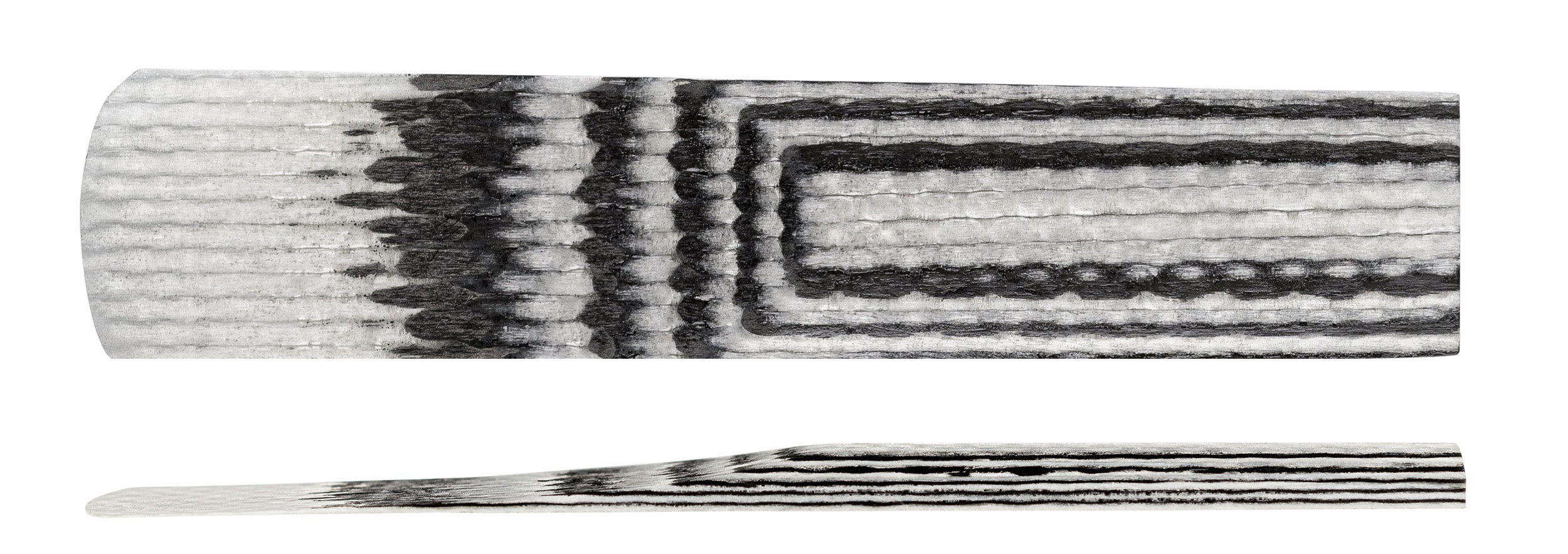 Fiberreed Carbon und Carbon Classic Kunststoffblätter mit schwarz-weißer Beschichtung